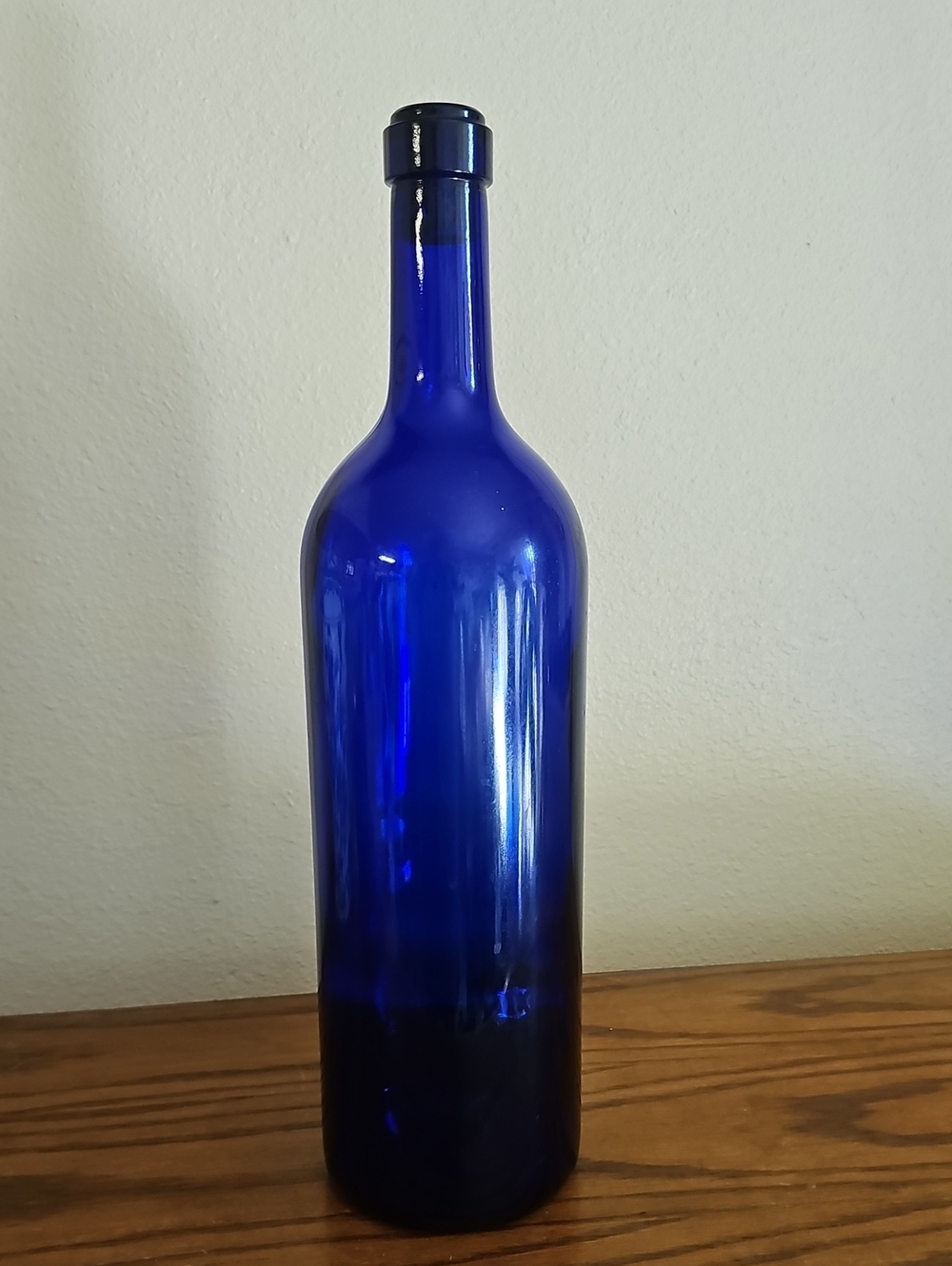 Large Cobalt Blue Glass Bottle Tote 9
